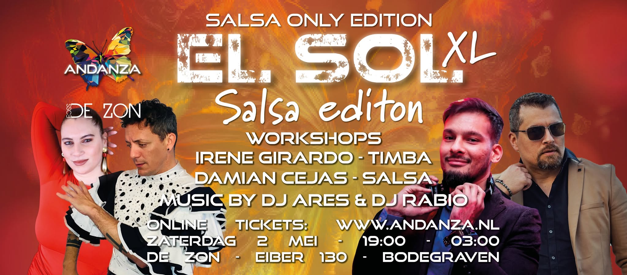 El Sol XL - Salsa Only Edition - Damian - Irene - DJ Ares - DJ Rabio - Bodegraven