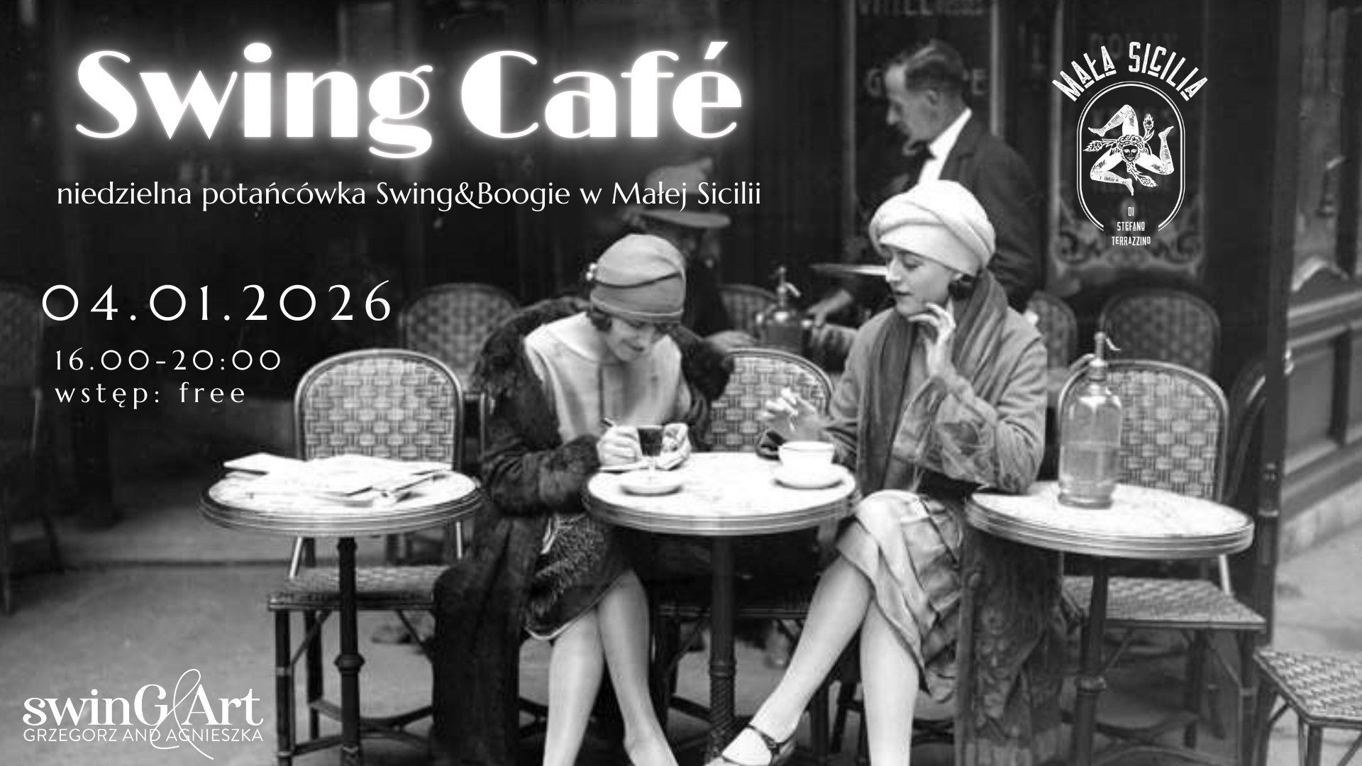 Swing Cafe - niedzielna potańcówka Swing&Boogie w Małej Sicilii!