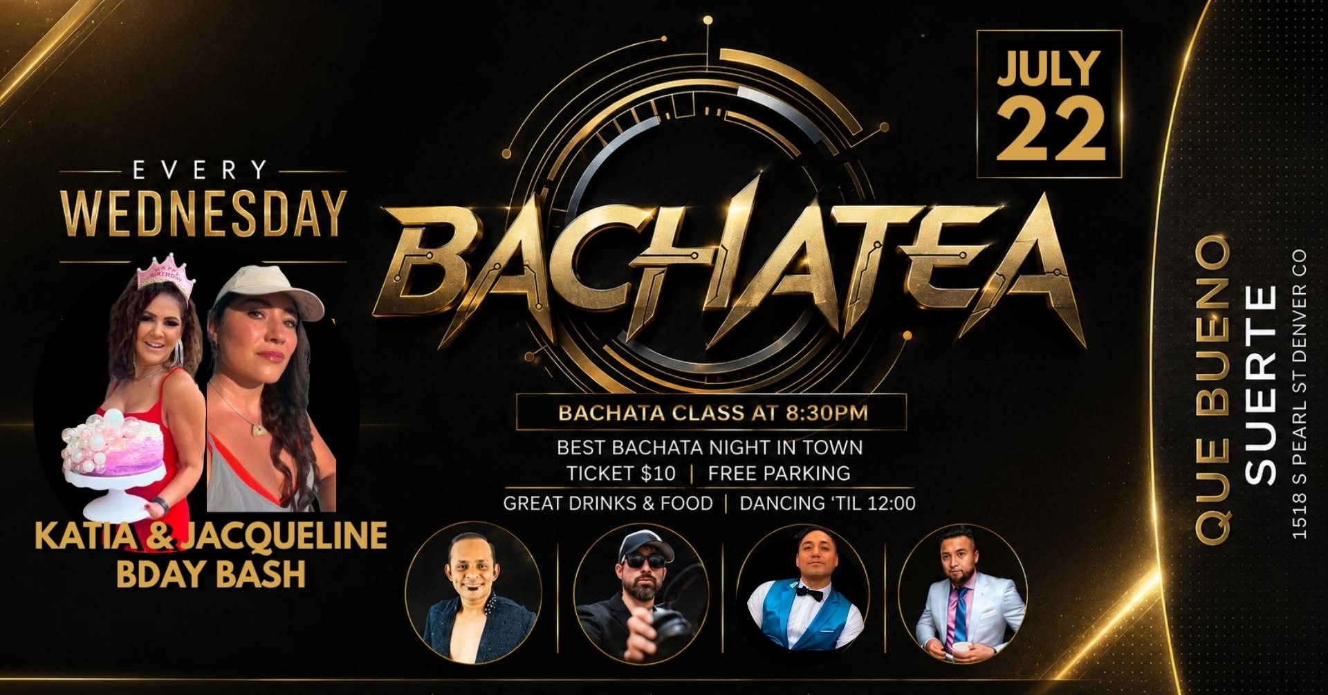 BACHATA PARTY JUL 22 8:30P-12:00A