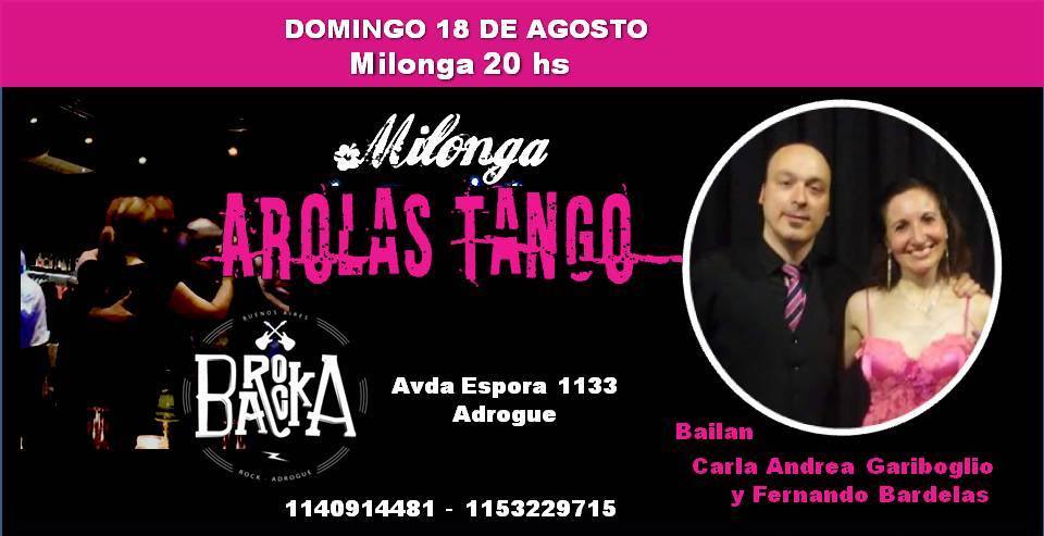 Domingo de Arolas Tango en Barocka Adrogué