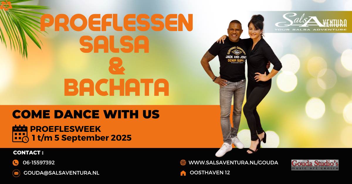 Proeflessen Salsa & Bachata in Gouda September 2025