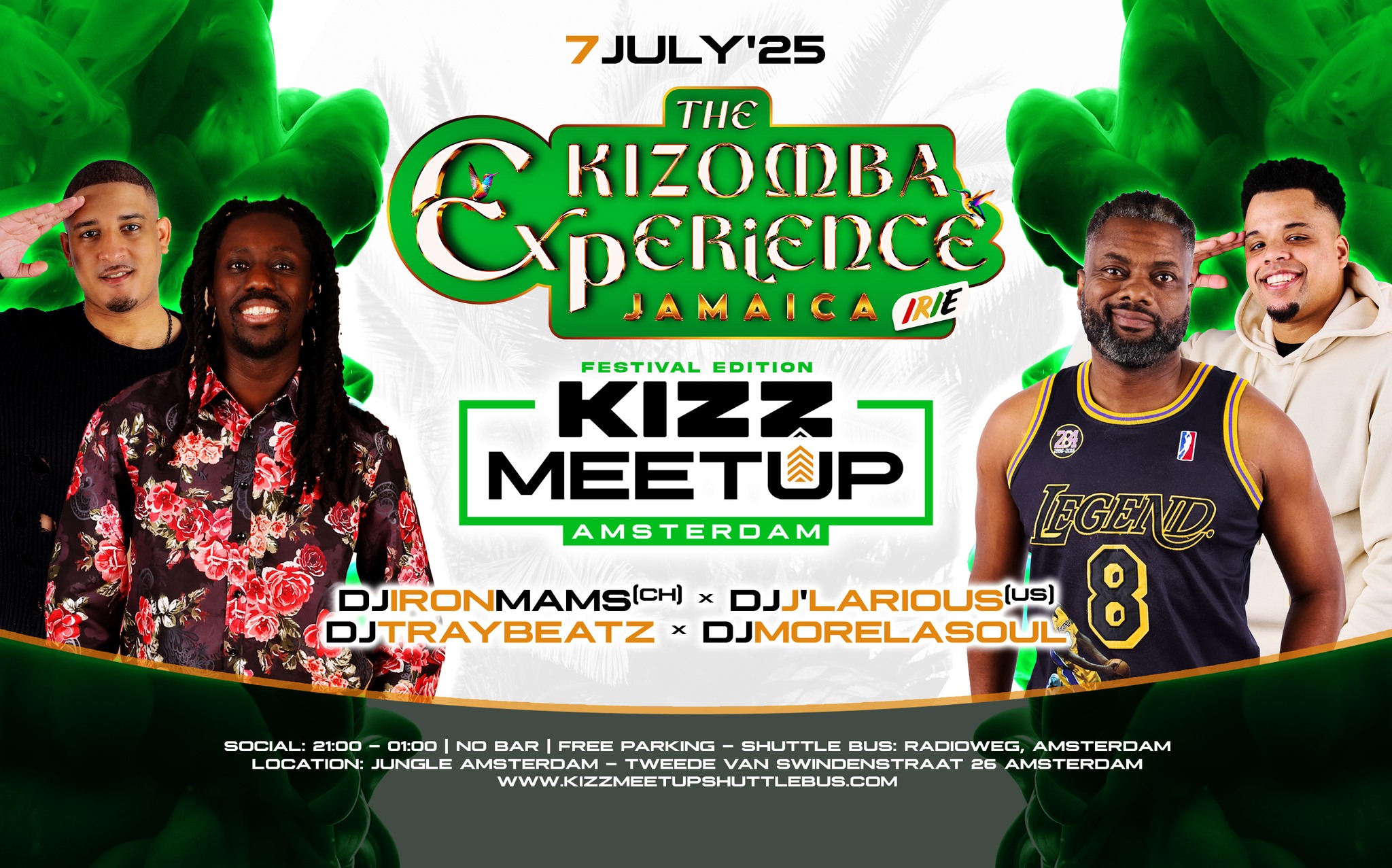 KIZZ MeetUp‘Festival Edition’: The Kizomba Experience Jamaica J'Larious🇺🇸 Iron mams🇨🇭 morelasoul