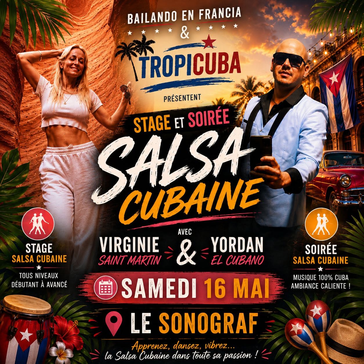 STAGE + SOIRÉE SALSA CUBAINE