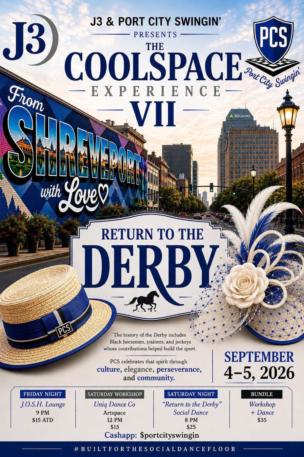 J3 & Port City Swingin' Presents the CoolSpace Expericence VII, "Return to the Derby"