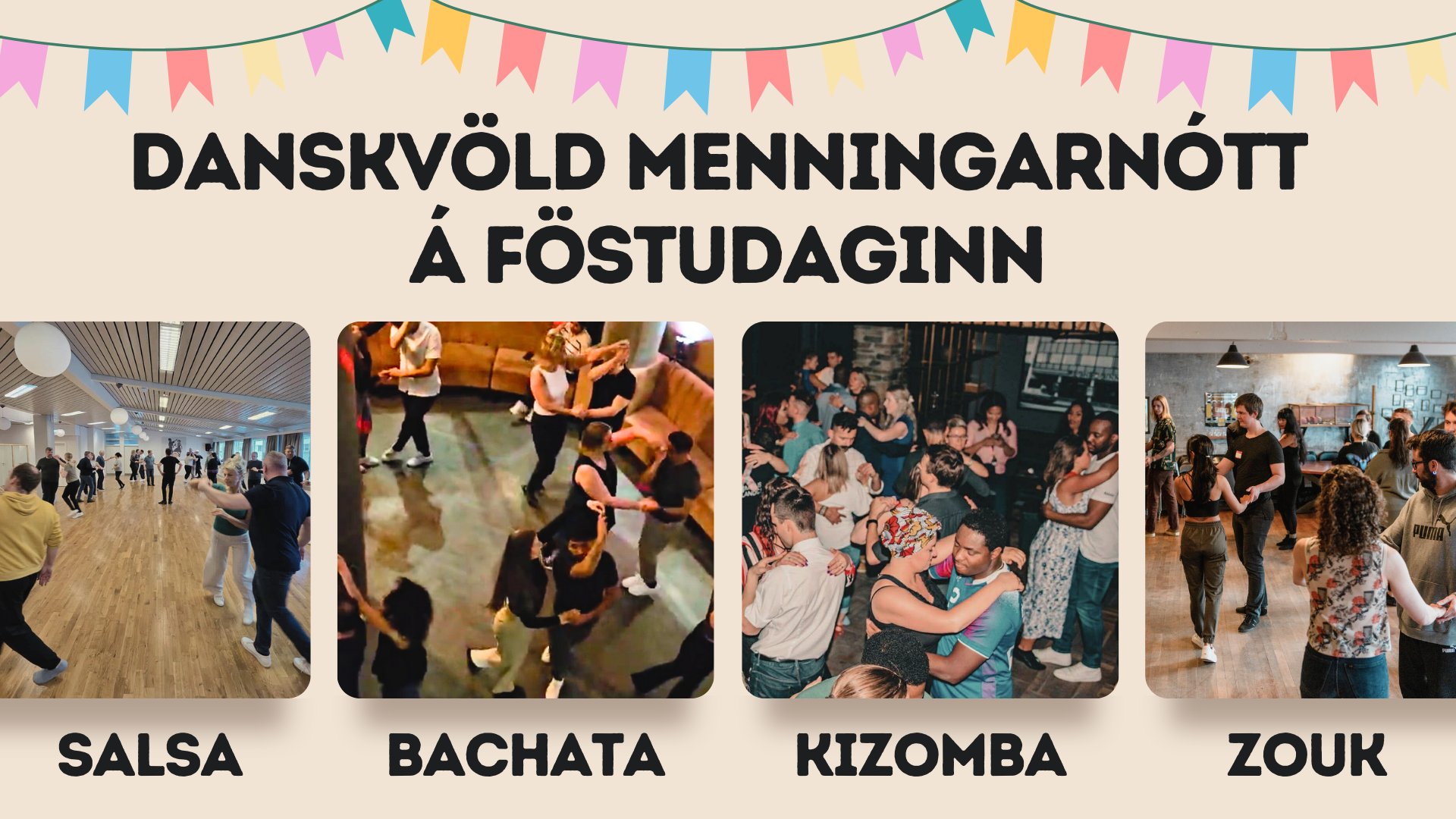 Danskvöld Menningarnótt á Föstudaginn