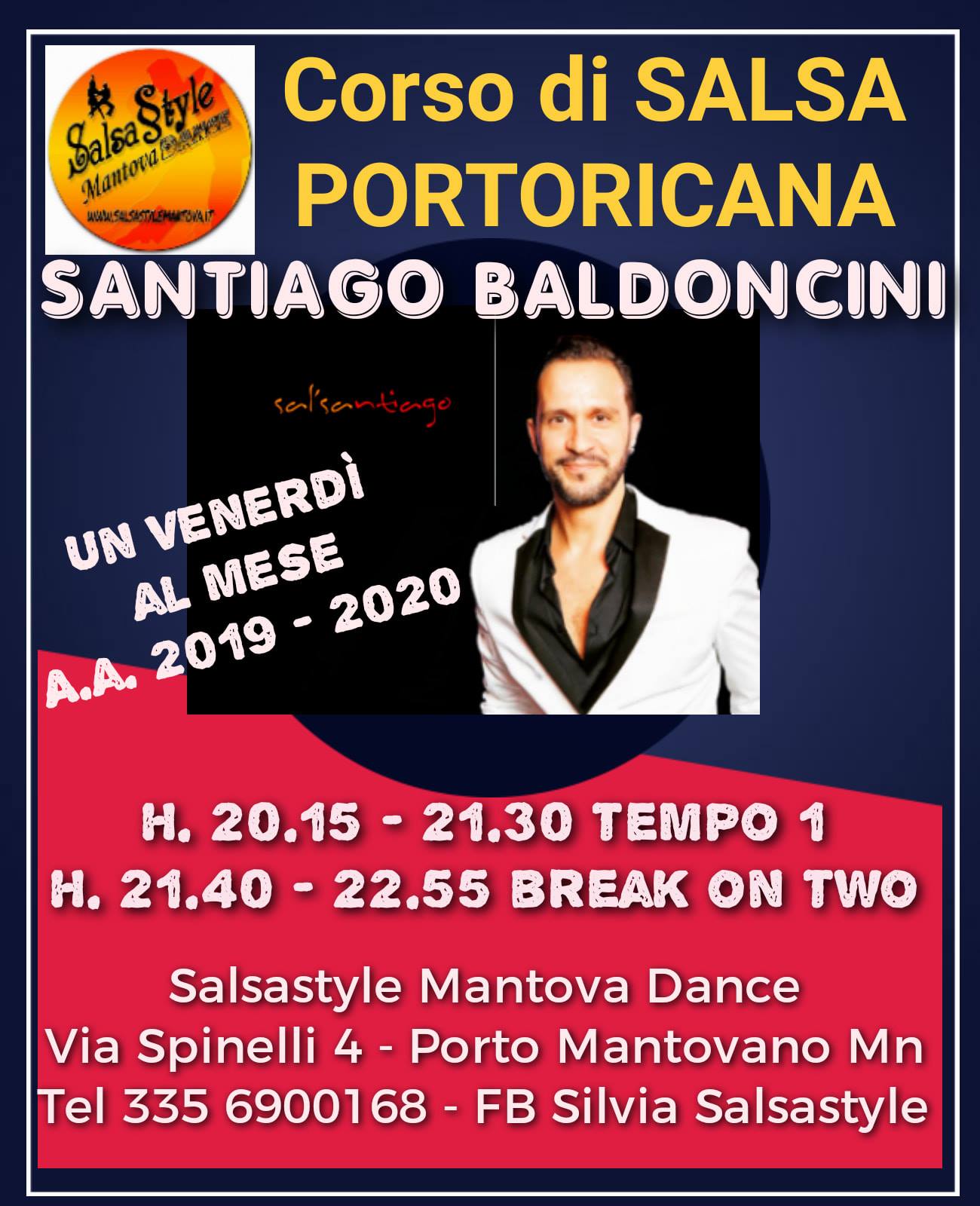 Corso Salsa Portoricana M° Santiago Baldoncini