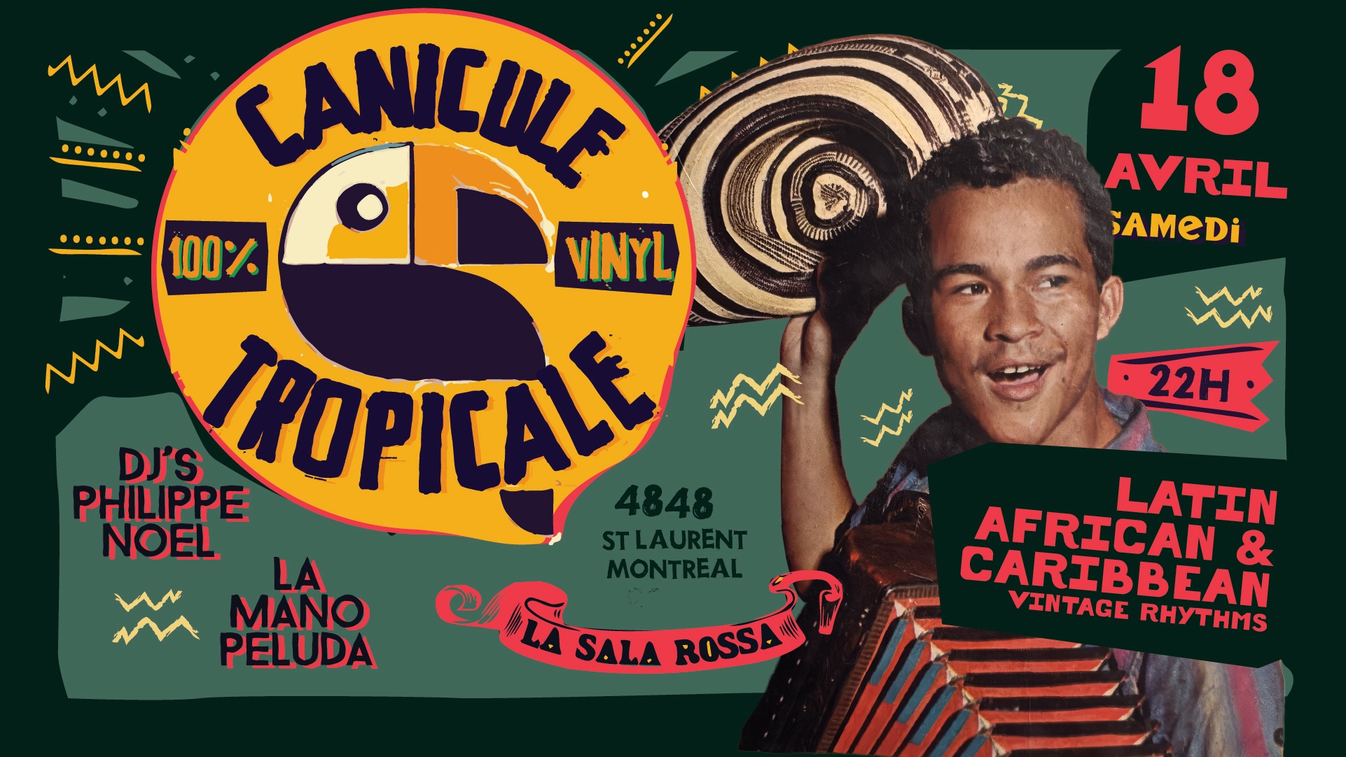 CANICULE TROPICALE ★ SAT APRIL 18 ★ VINTAGE TROPICAL SOUNDS