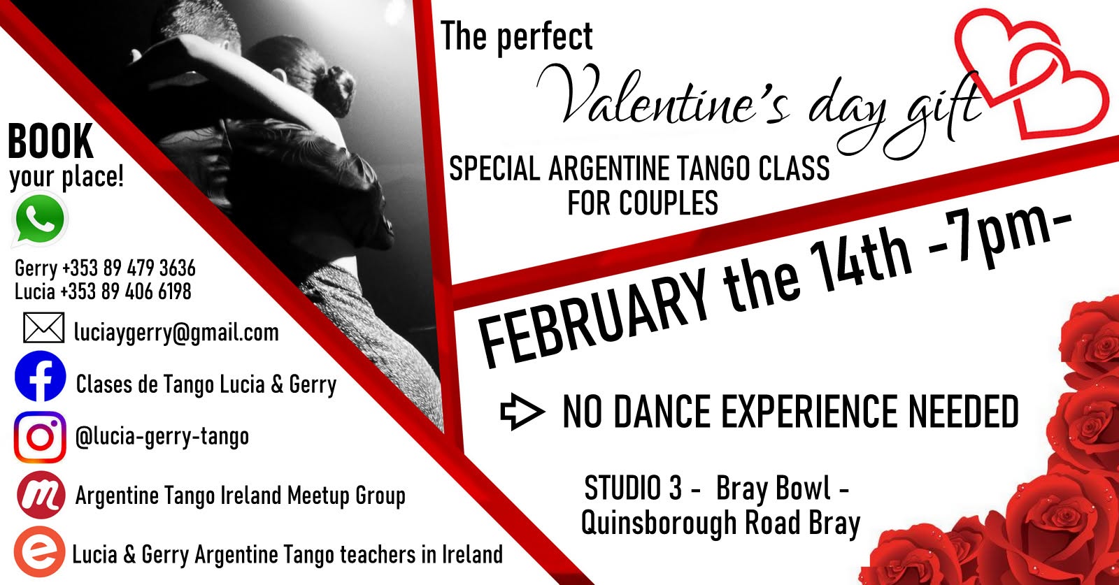 Special Valentine's day Argentine Tango dance class