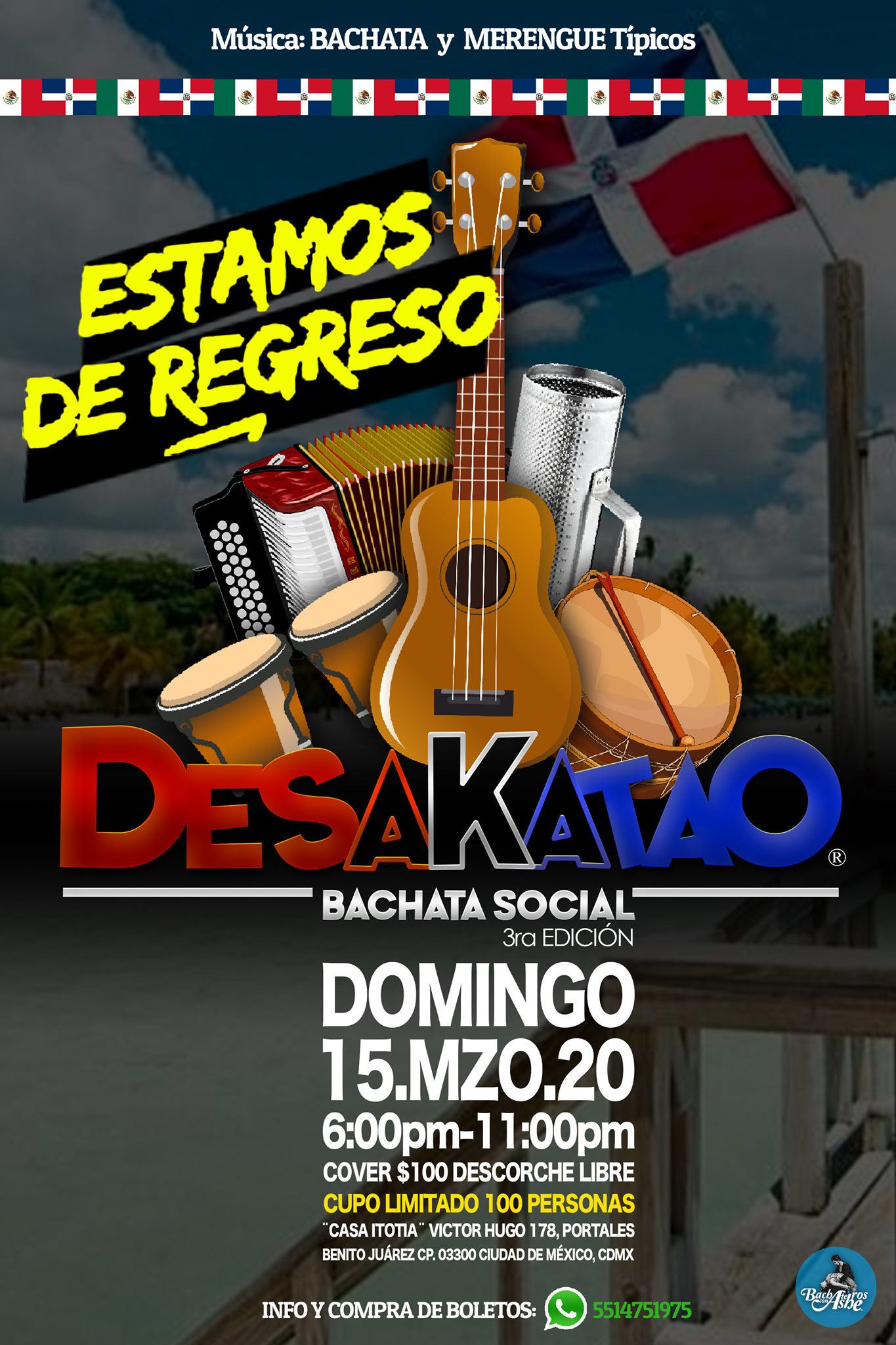 ¨Desakatao¨ Bachata Social 3ra Edición - Marzo 2020