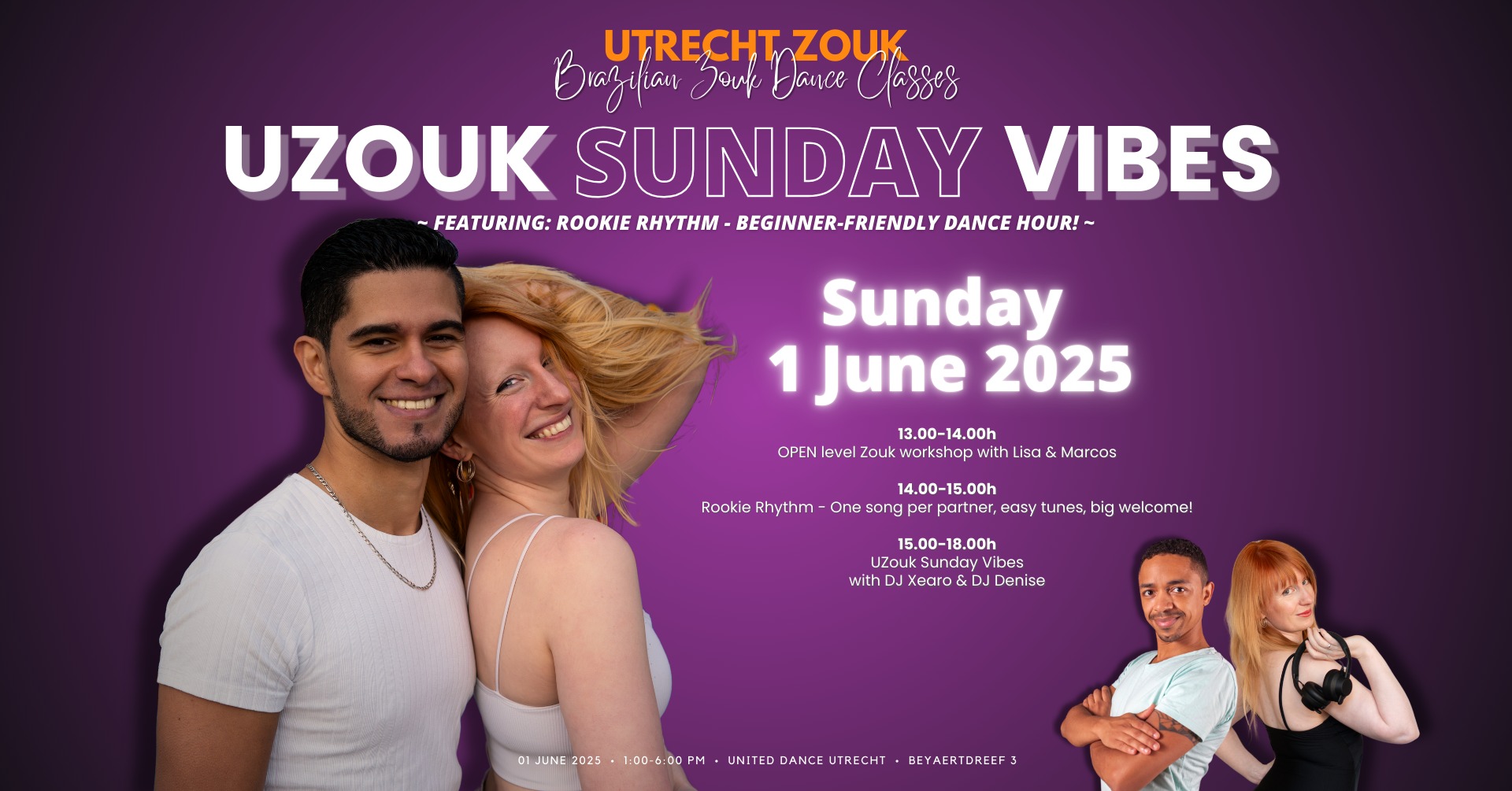 UZouk Sunday Vibes - 100% Brazilian Zouk Social