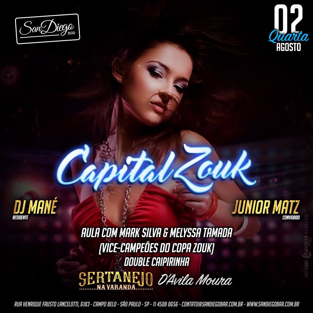 Lista encerrada Capital Zouk 02-08-17