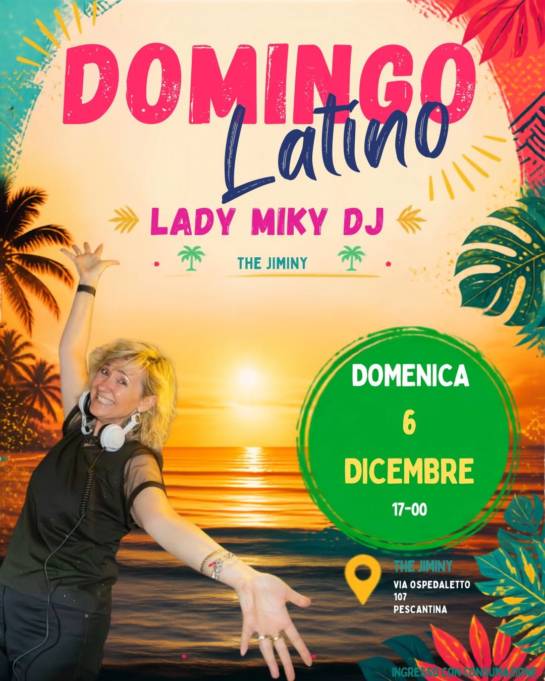 DOMINGO LATINO - Lady Miky dj @ The Jiminy