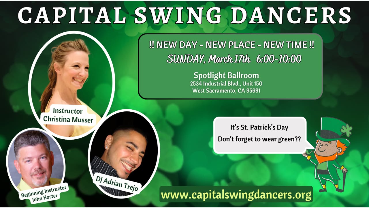 Capital Swing Dancers' March Dance!
