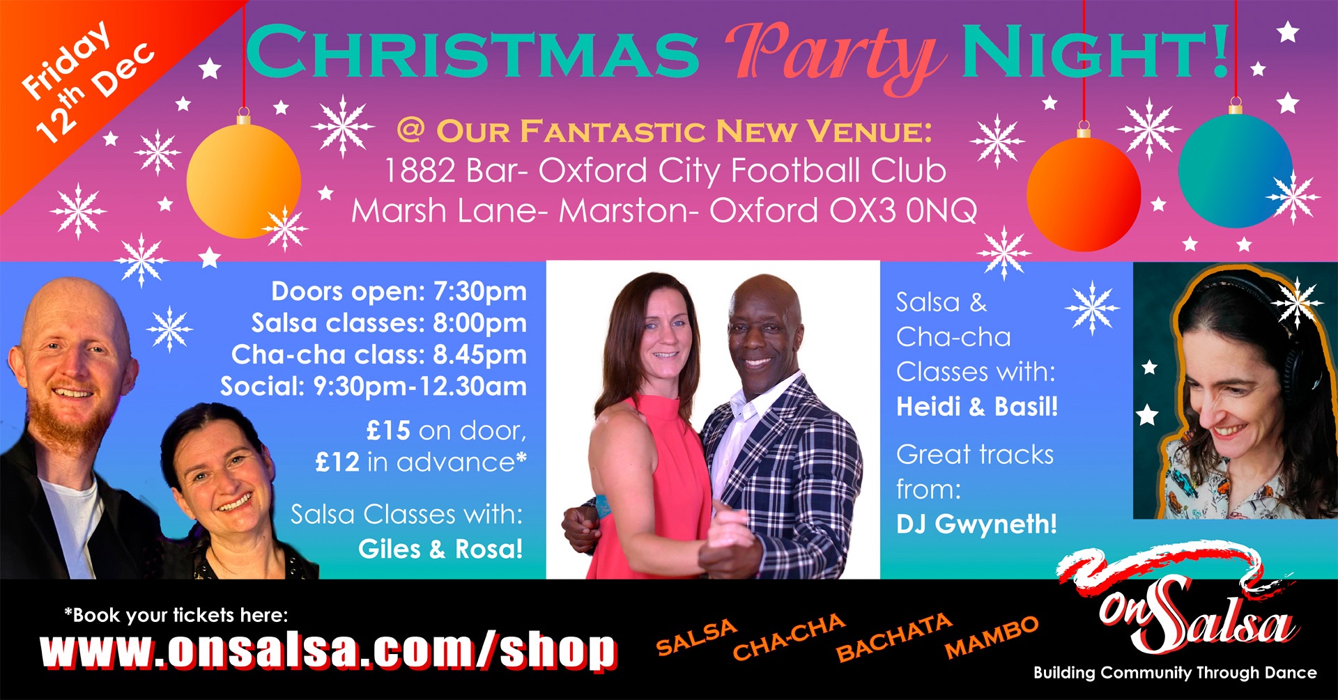 FRIDAY 12th December CHRISTMAS Salsa PARTY Oxford