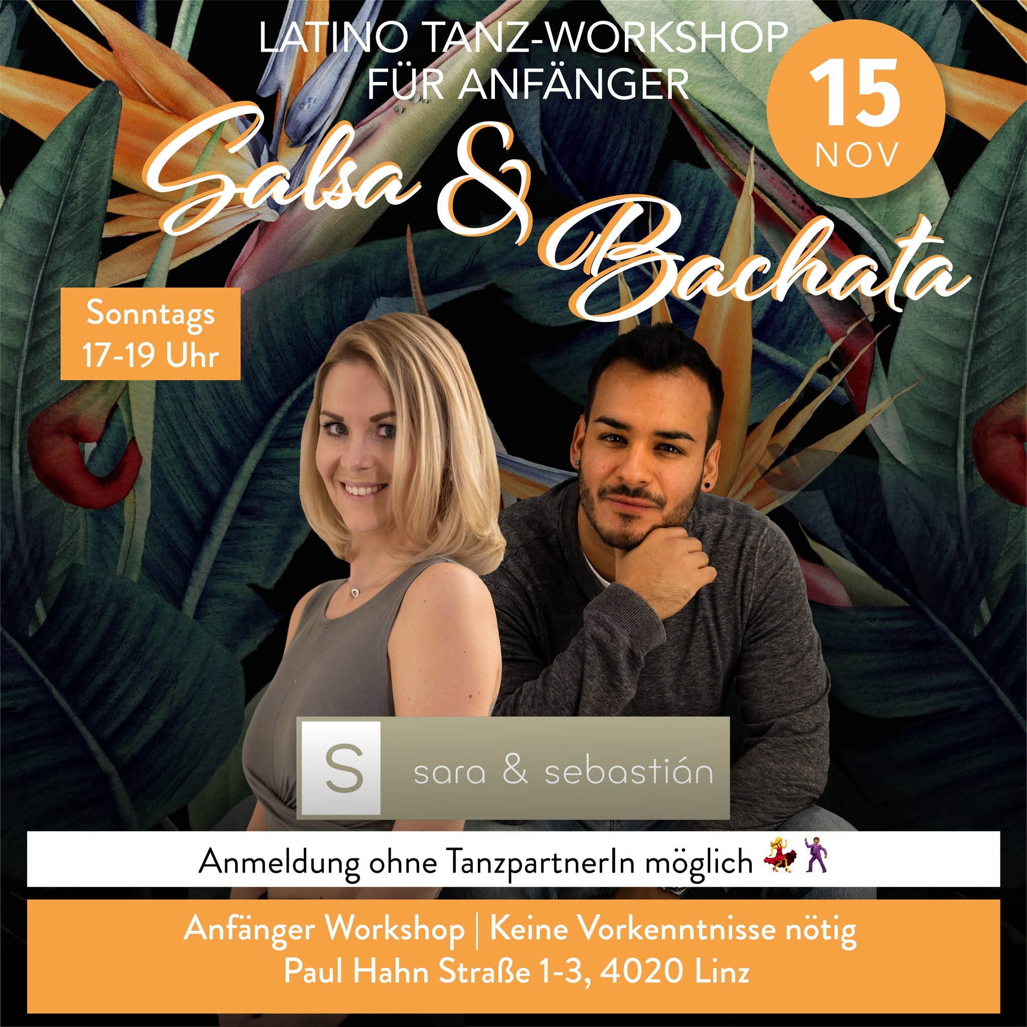 Salsa und Bachata Workshop für Anfänger + Übungsparty