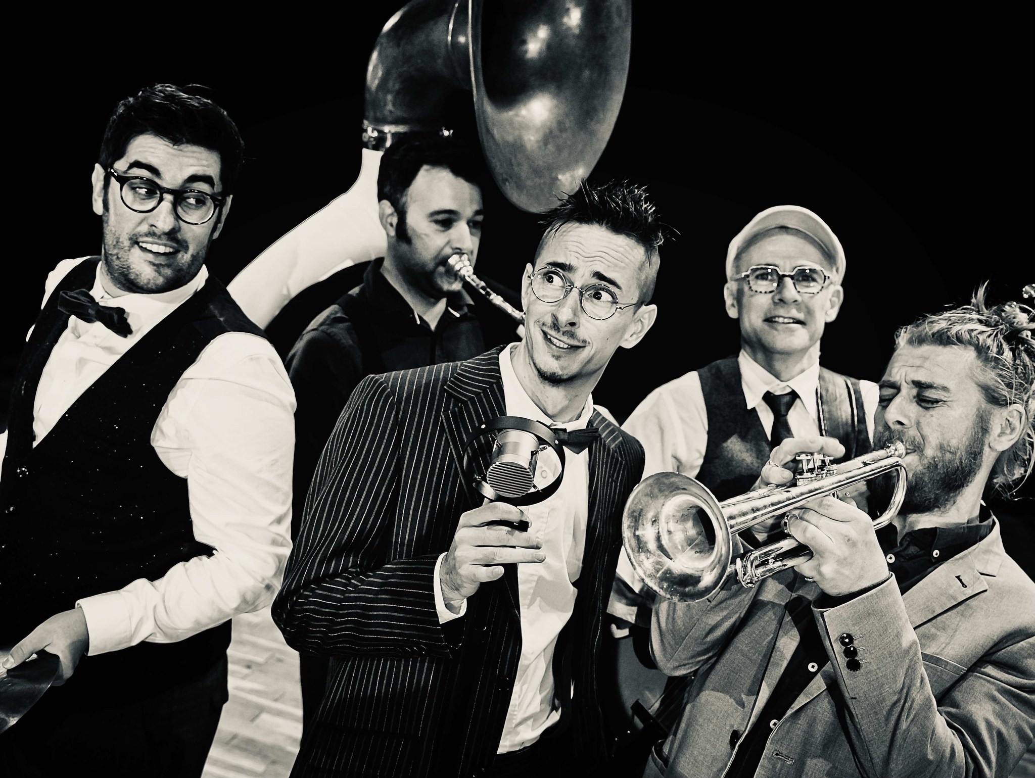 Swing dance party featuring JuJuBees Swing Combo direct from Angers, France at the Big Top!