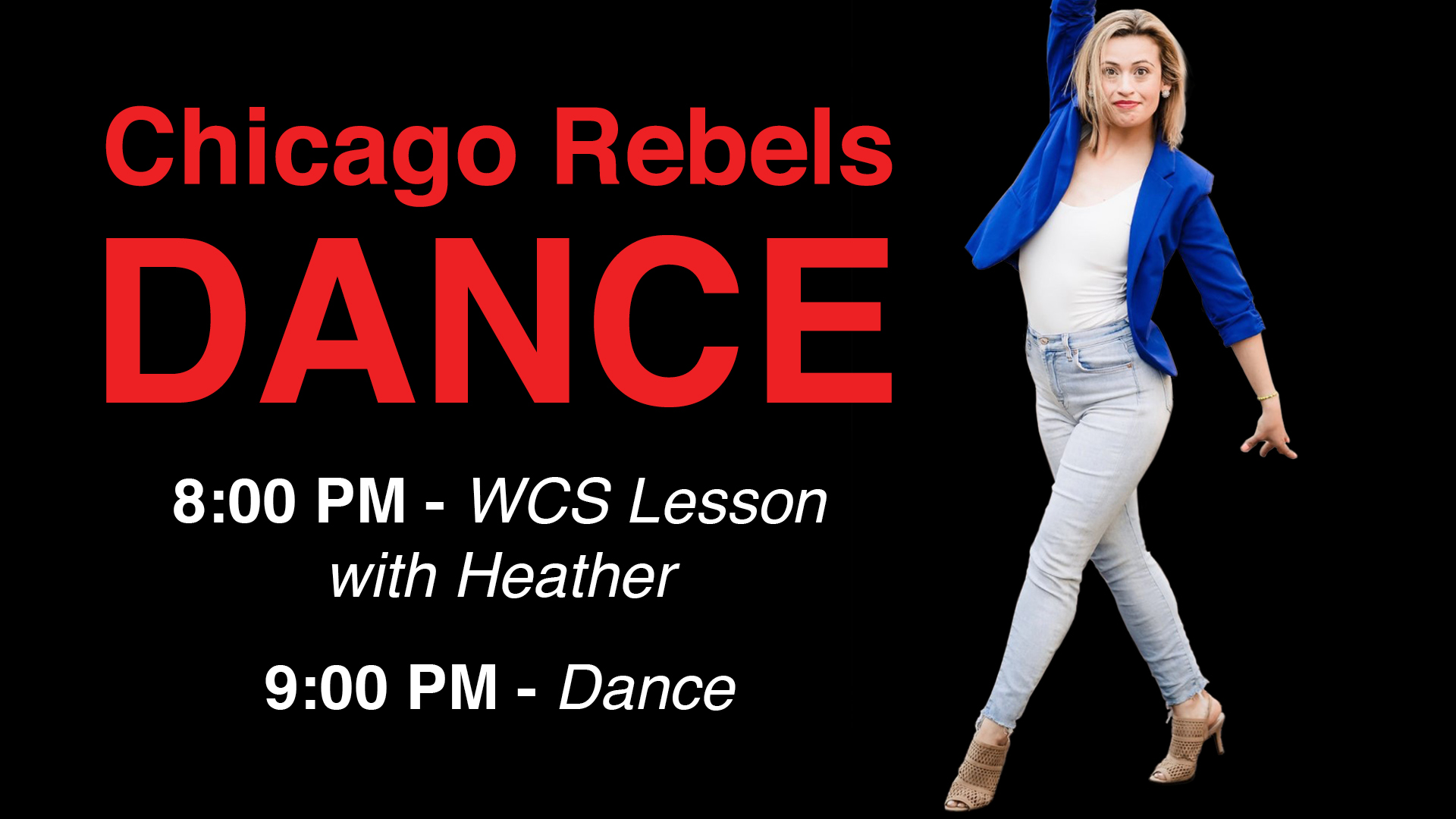 Chicago Rebels Dance - Heather Fronczak Teaches West Coast Swing!