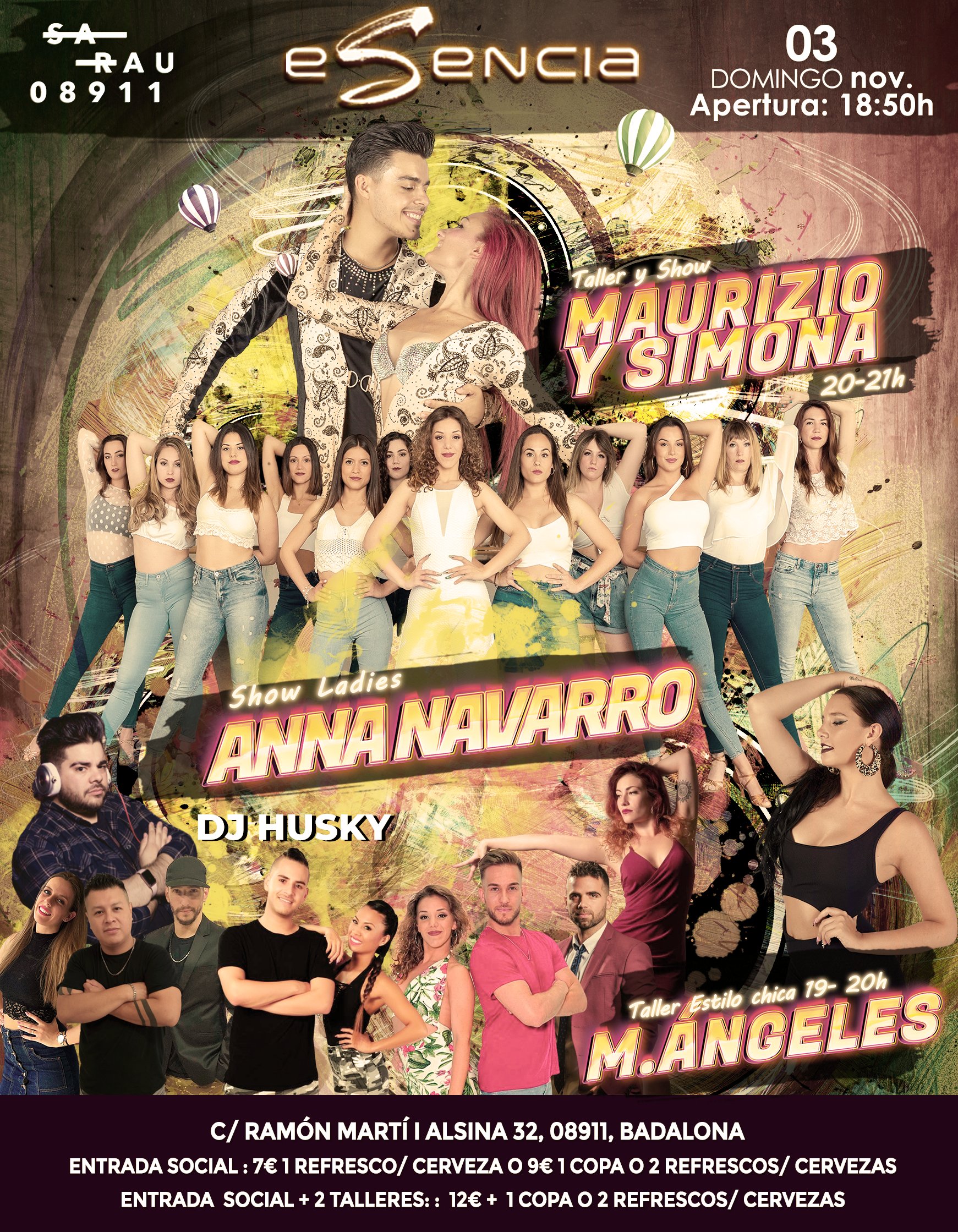 Bachata Workshop Maurizio and Simona in Barcelona - 2 November 2019