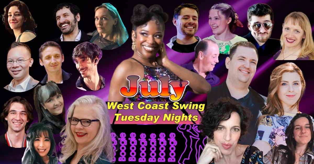 W C Swing Tuesdays JULY 2026 Happenings @ the Boogie in Bethesda!
