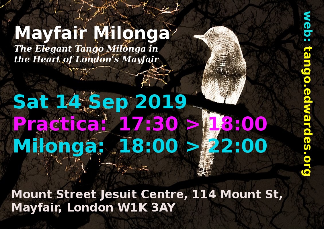 Mayfair Milonga 14Sep19