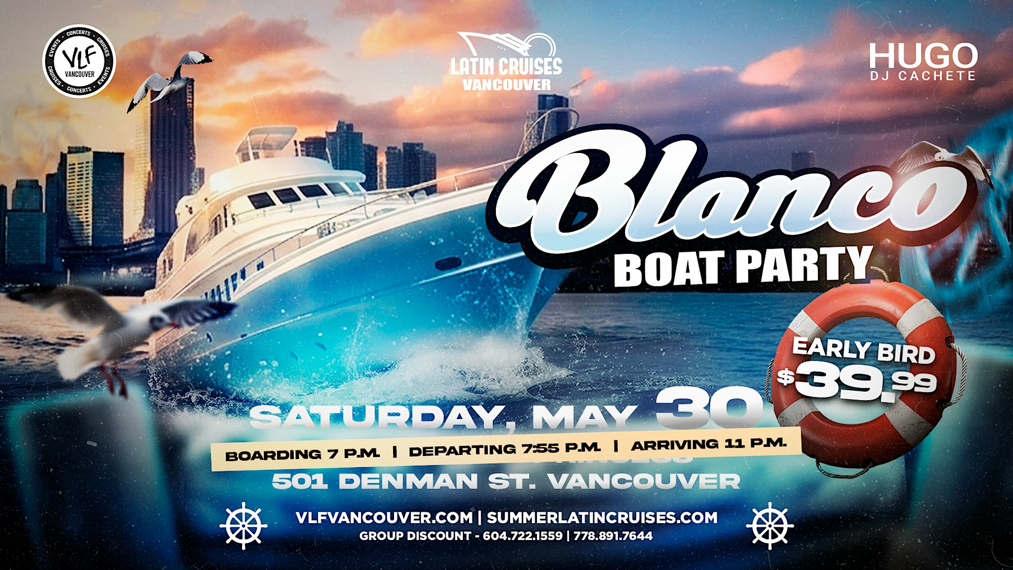 Latin Cruises 1 BLANCO Boat Party 2026