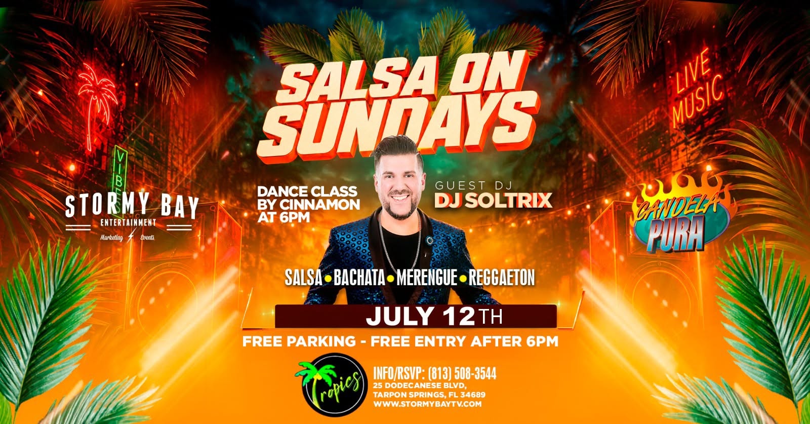 Salsa on Sundays at Tropics on the Sponge Docks