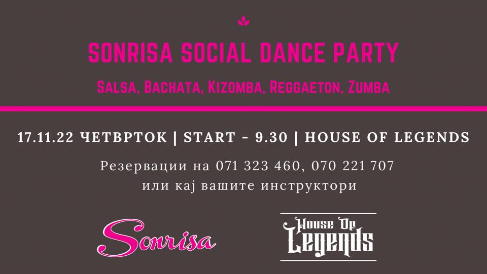 Thursday Sonrisa Social Dance Party