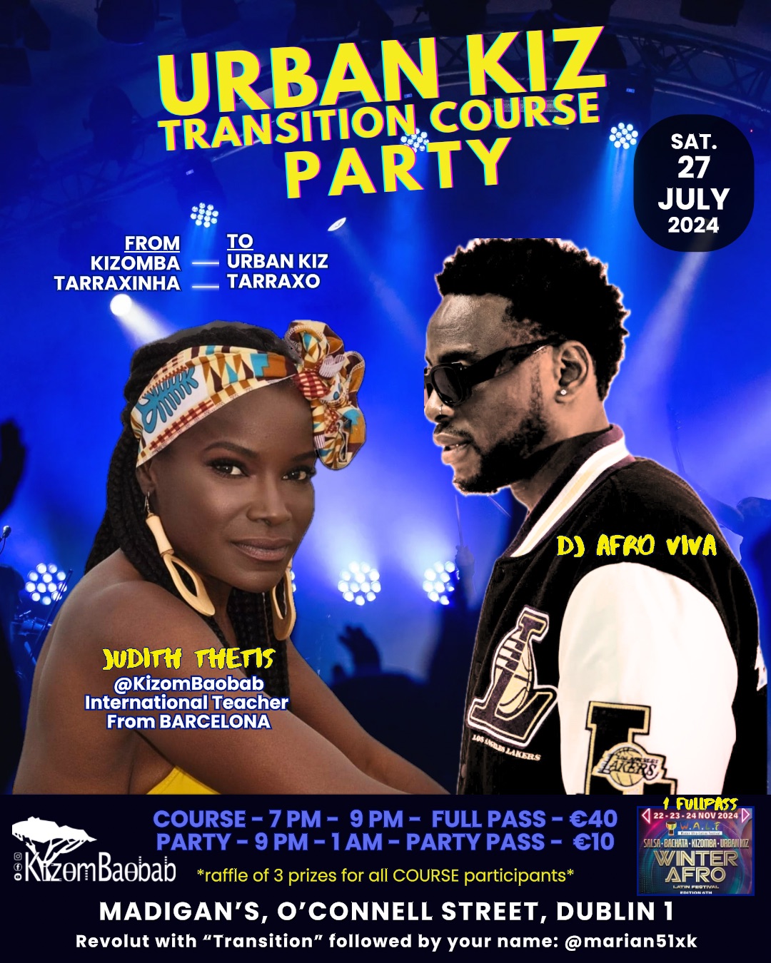 Urban Kiz Transition Course and Party