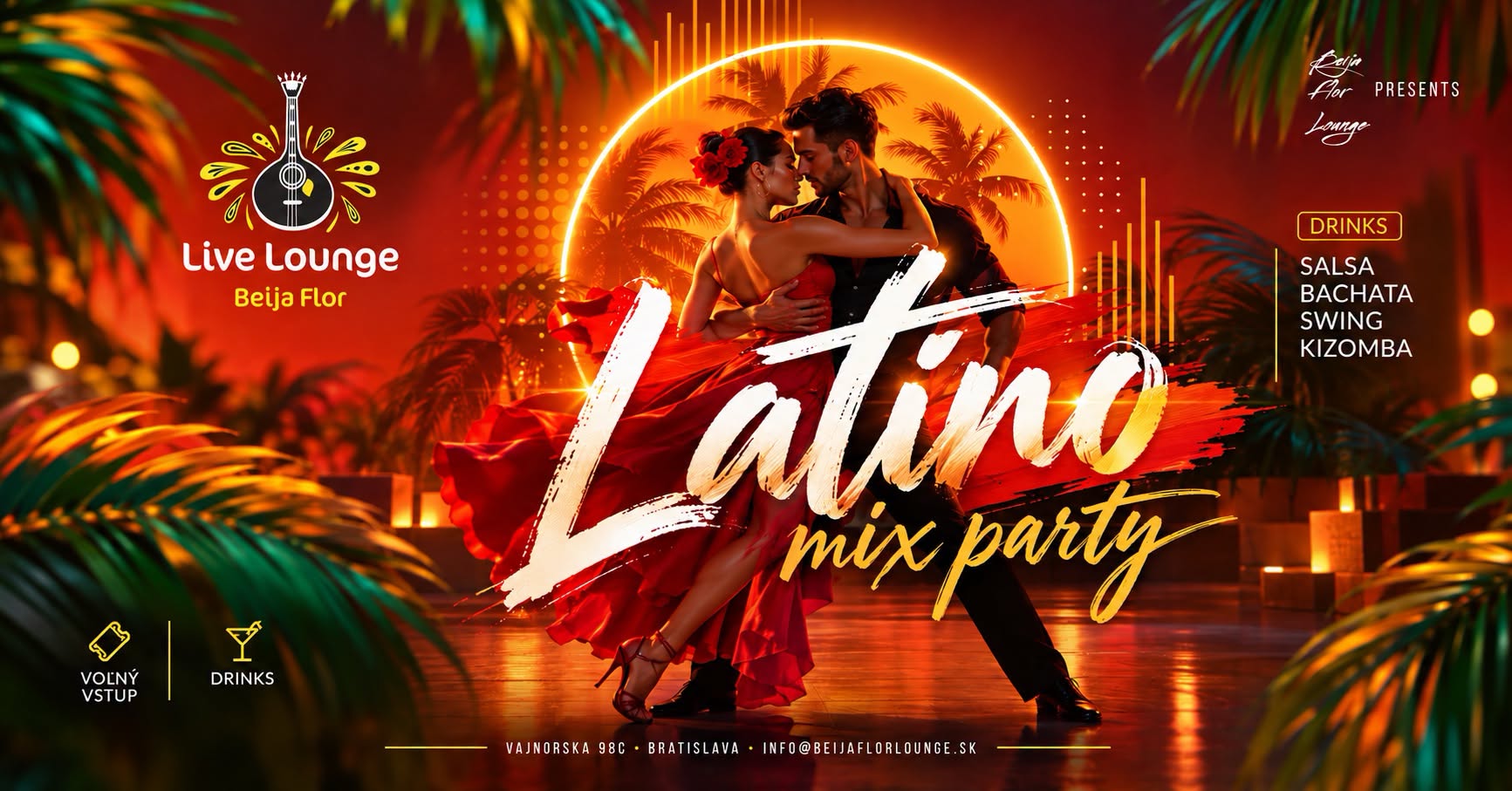 Nedeľný salsa-bachata-kizomba social