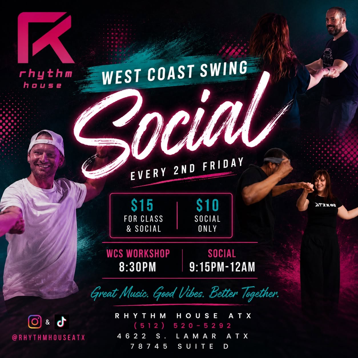 West Coast Swing Social 2nd Fridays