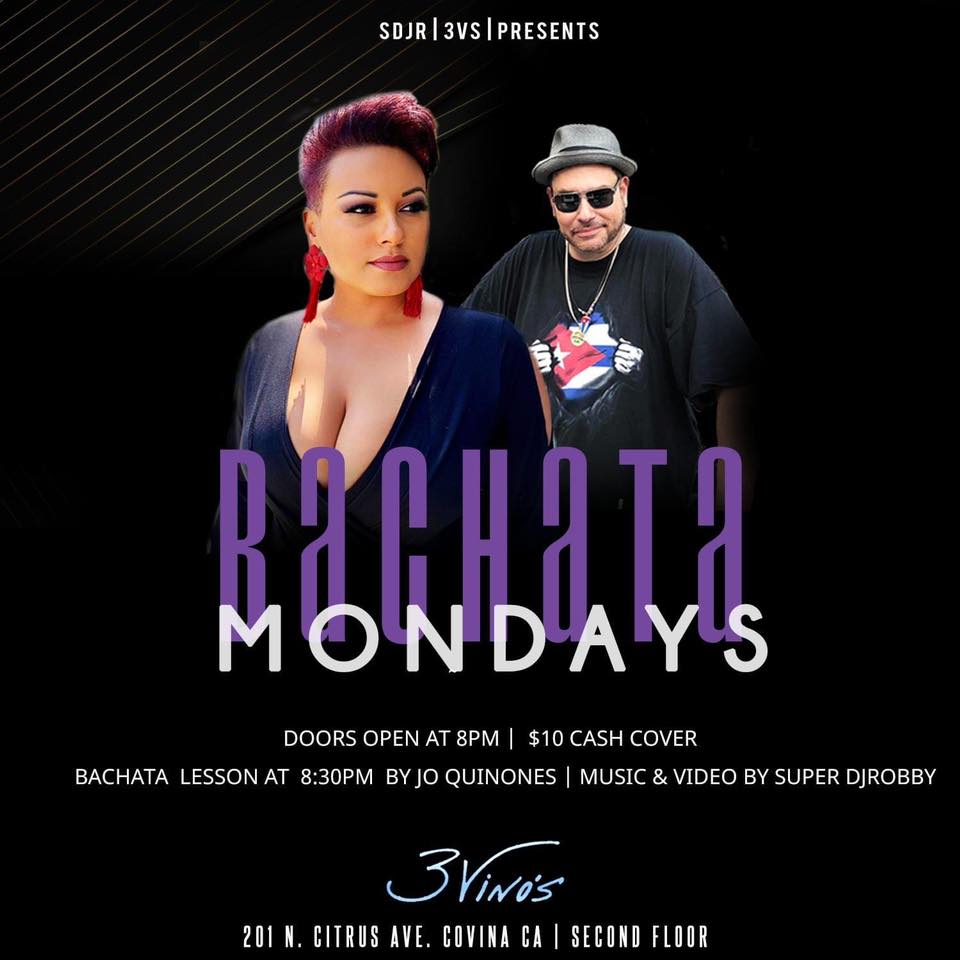 BACHATA MONDAYS AT 3VINOS