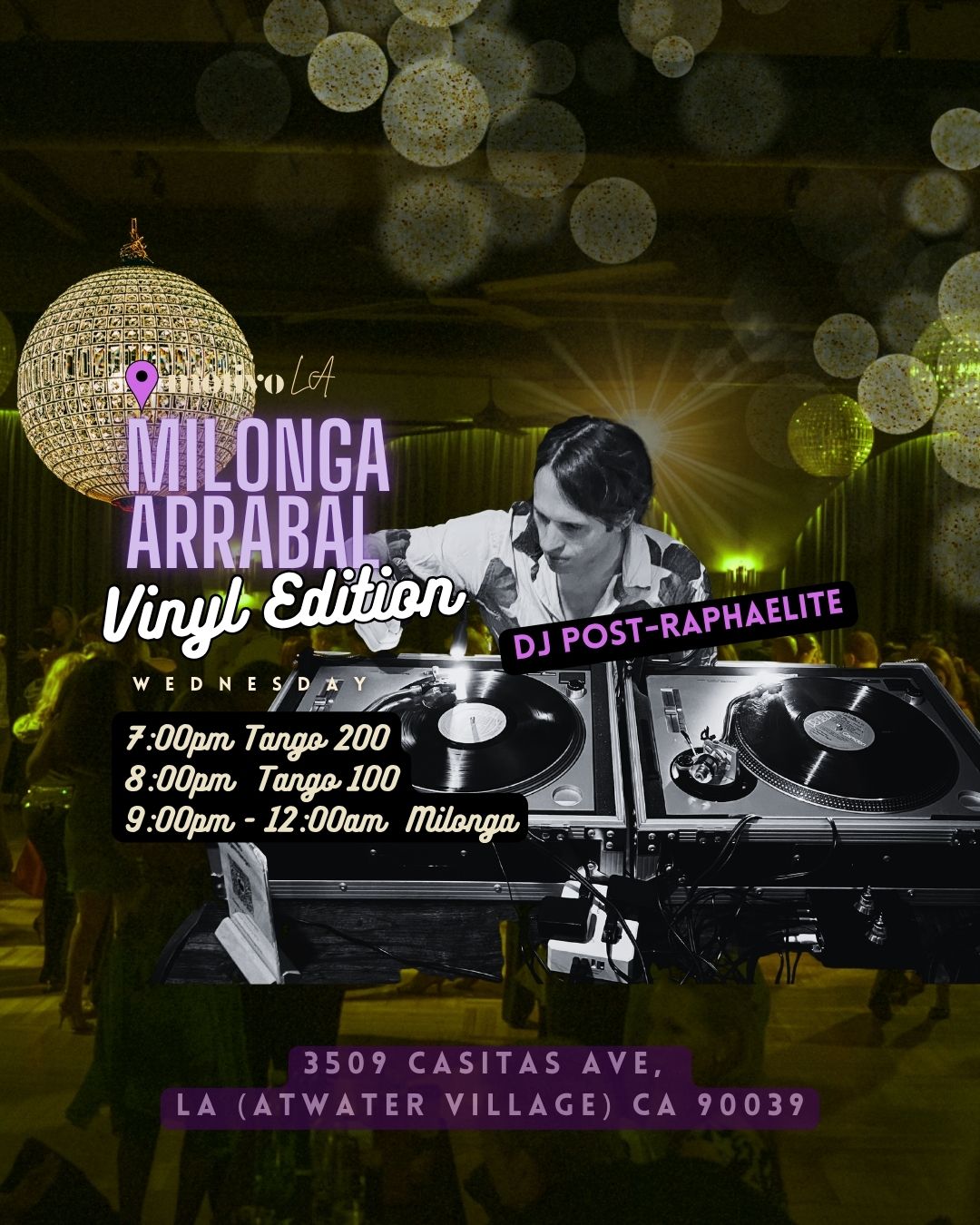 Milonga Arrabal 💜VINYL EDITION💜 - with DJ Post-Raphaelite