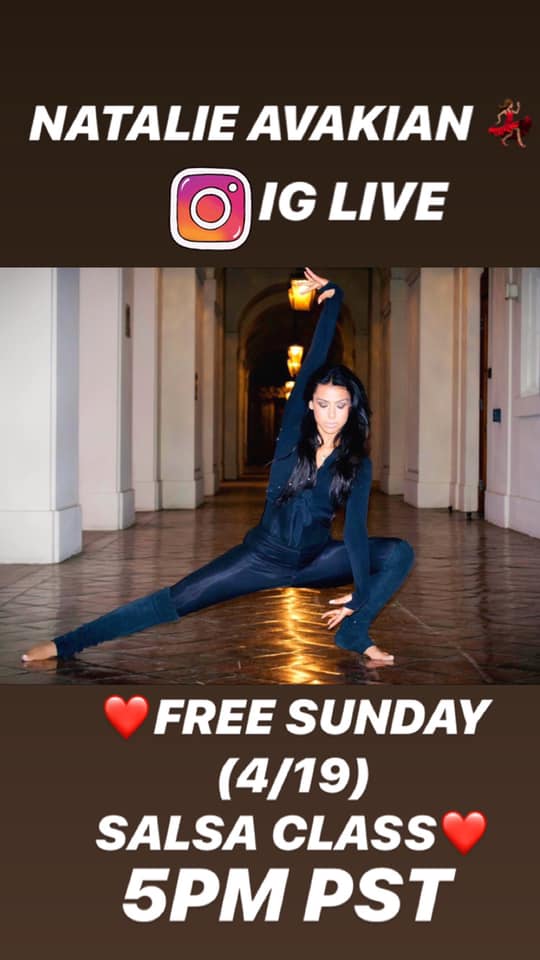 FREE SALSA CLASS on IG LIVE