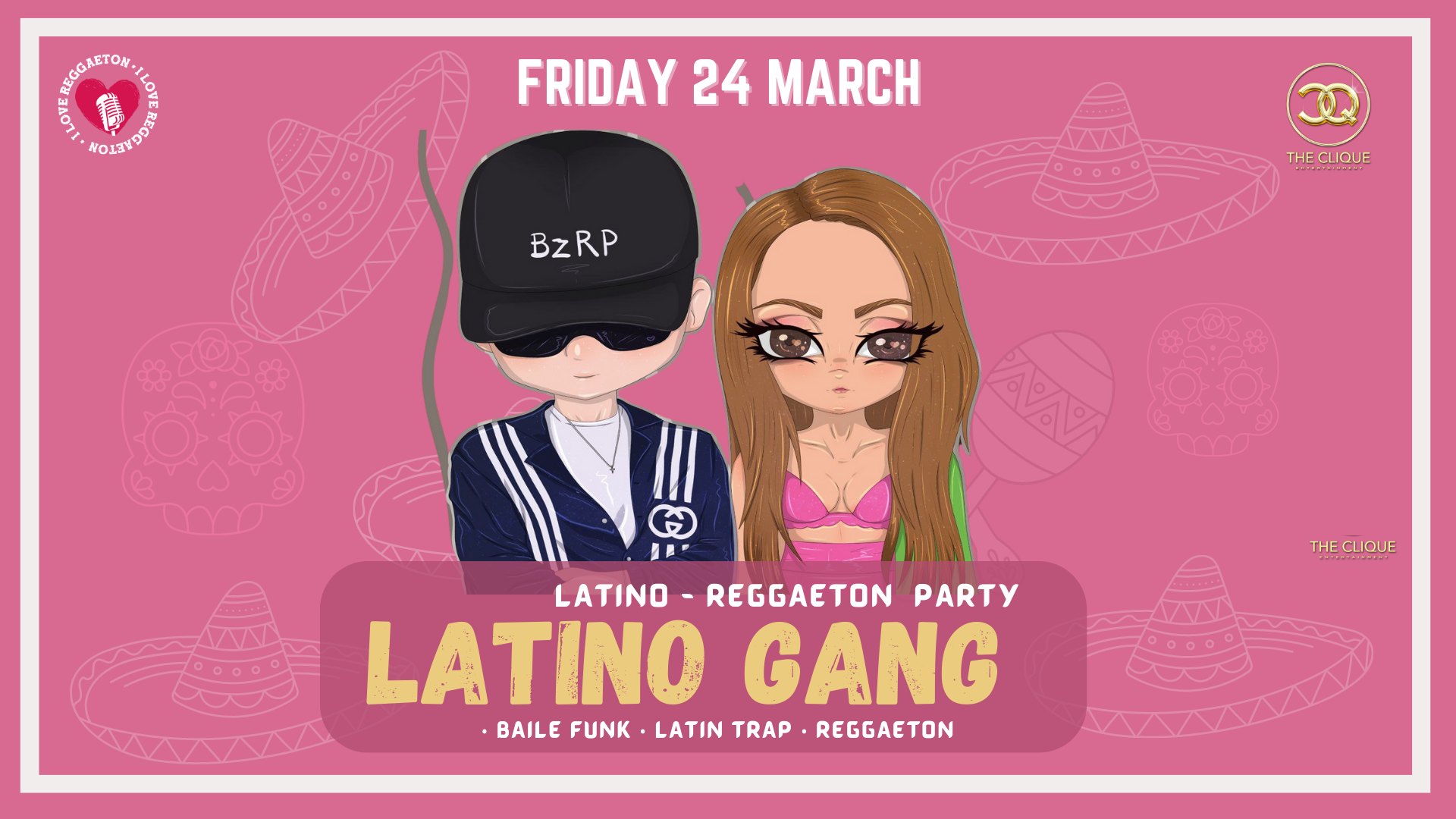 LATINO GANG Reggaeton Latino Party LA-CLIQUE