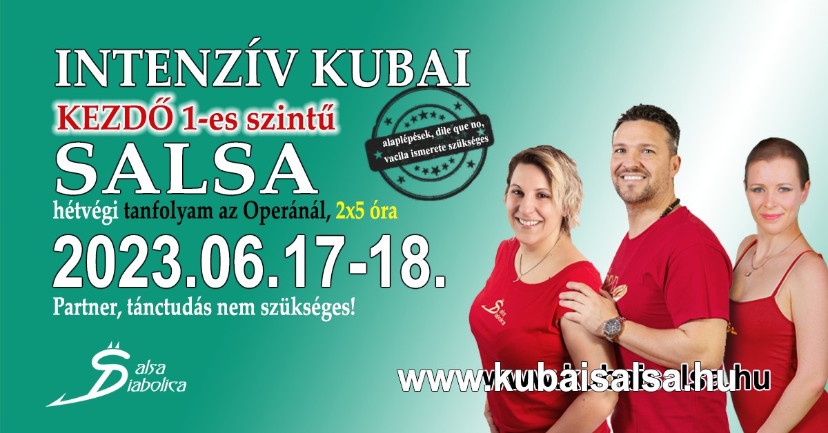 Salsa Kezdő 1 szintű intenzív tanfolyam hétvégén! (Az alapokon túl)