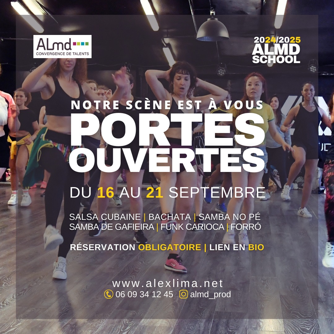 Portes Ouvertes ALMD School : salsa, gafieira, forro, funk passinho, ...