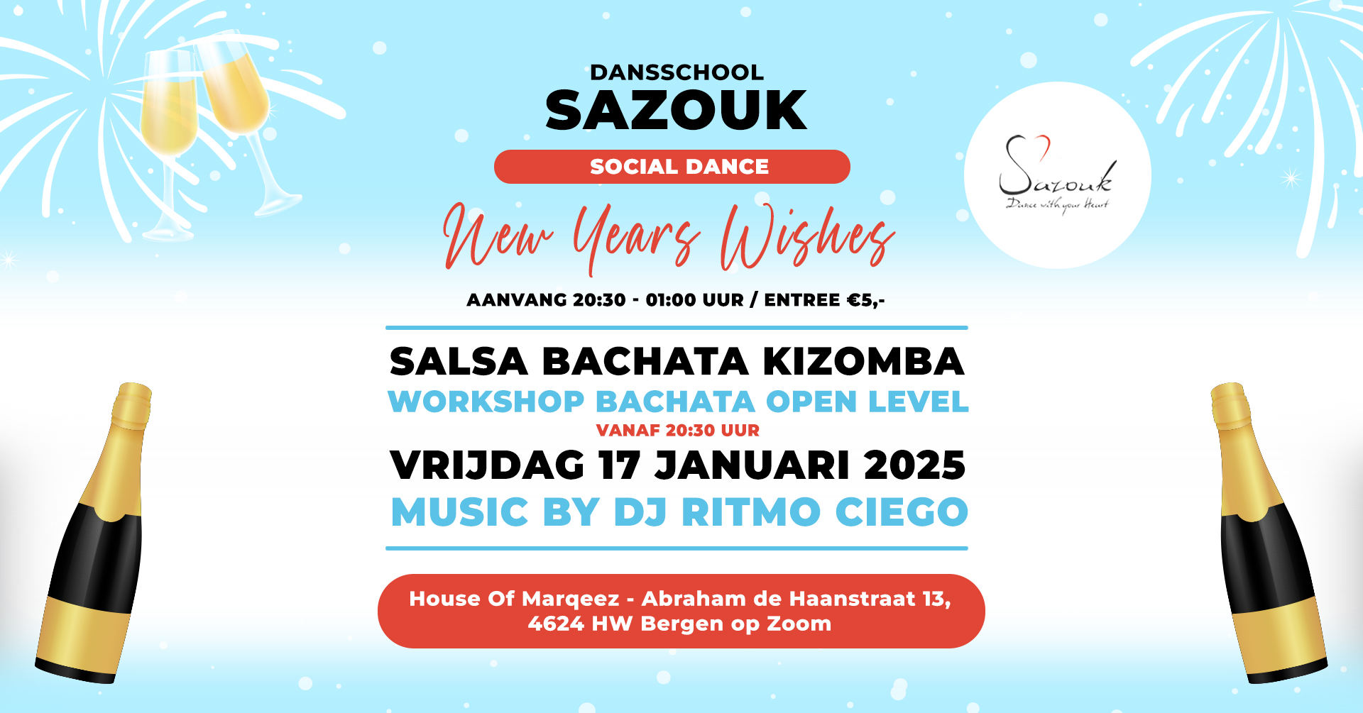 Sazouk New Year Wishes Salsa - Bachata - Kizomba
