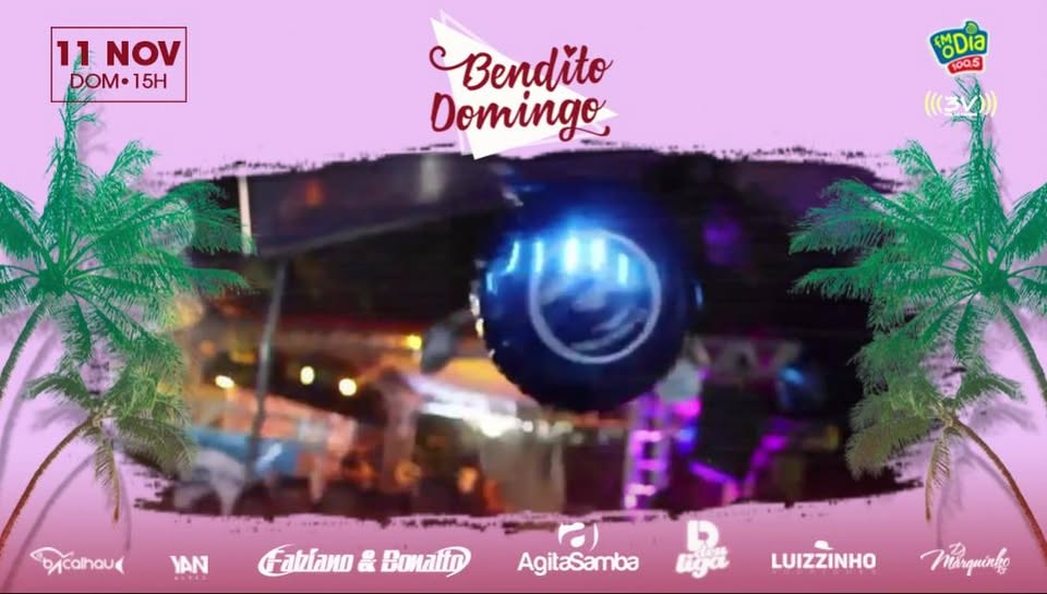 Bendito Domingo-11 Nov- Agita Samba• Deu Liga• Fabiano & Bonatto