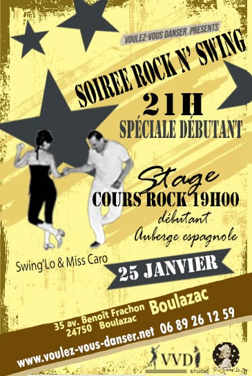 Soirée Rock et Swing Spéciale débutants