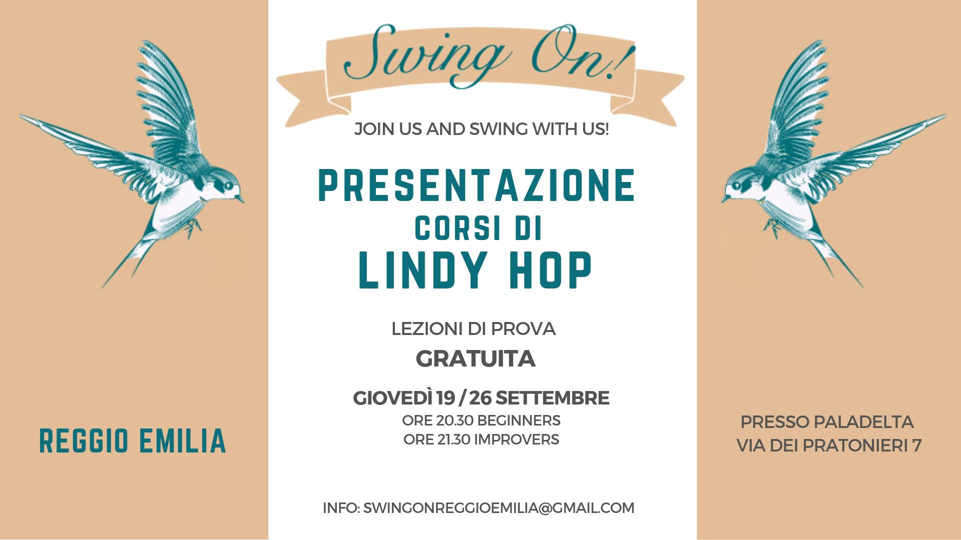 Corsi Swing On! - Reggio Emilia