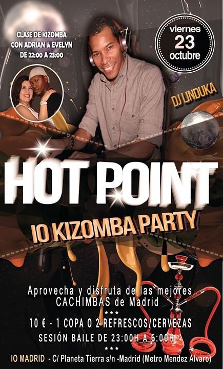 HOT POINT - IO KIZOMBA PARTY - VIERNES 23 DE OCTUBRE 2015