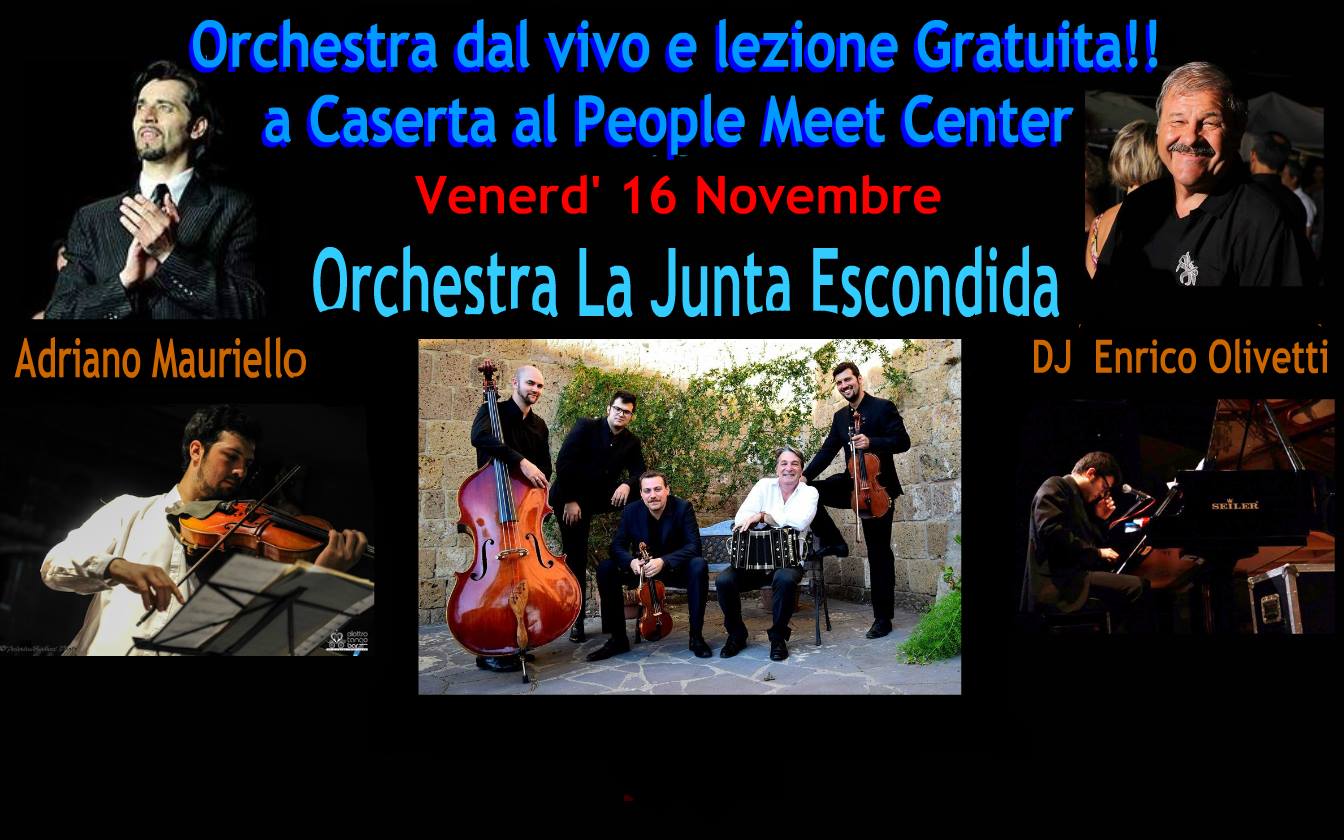 A Caserta Orchestra dal vivo e lezione Gratuita