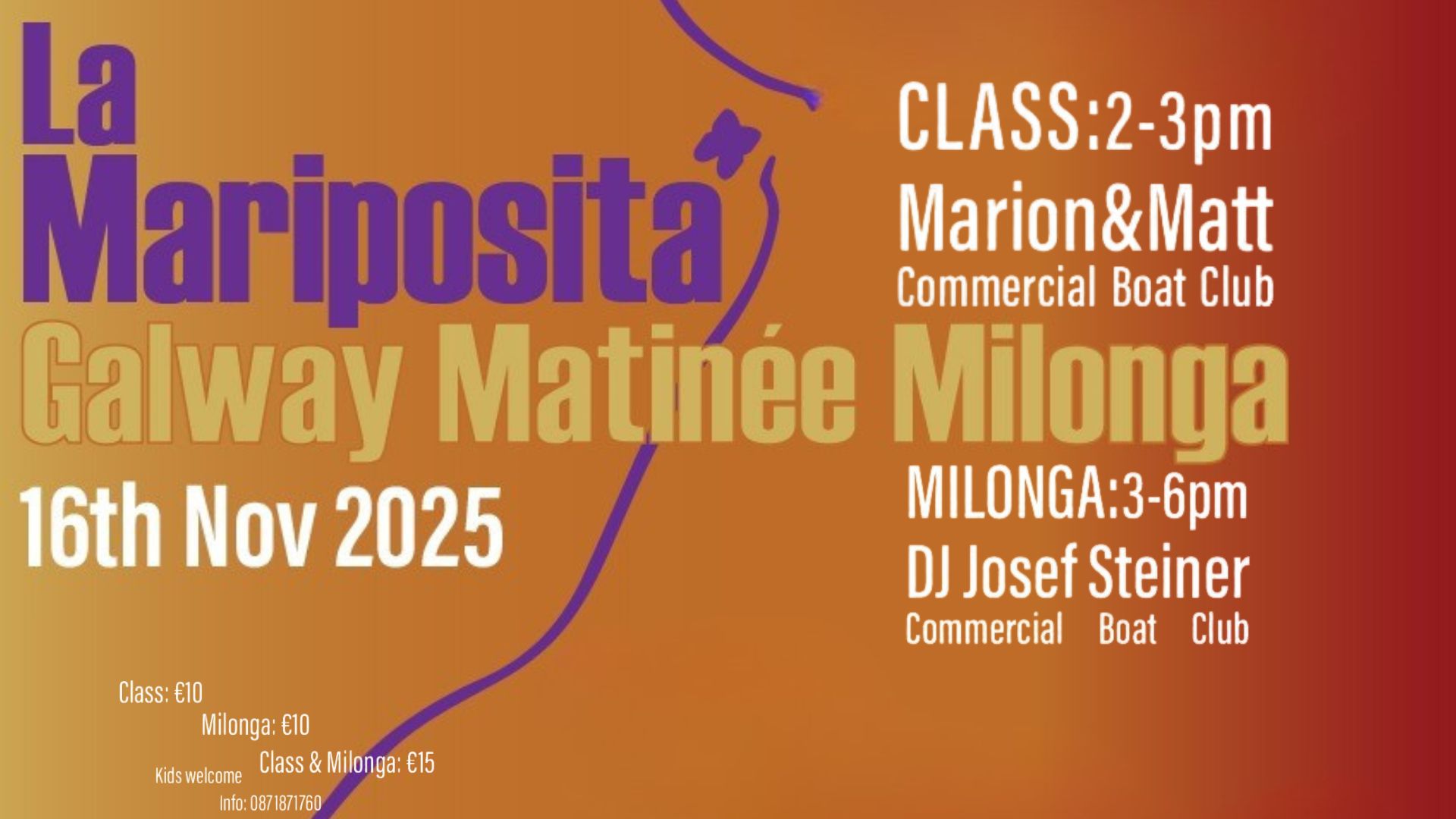 La Mariposita Galway Matinée Milonga