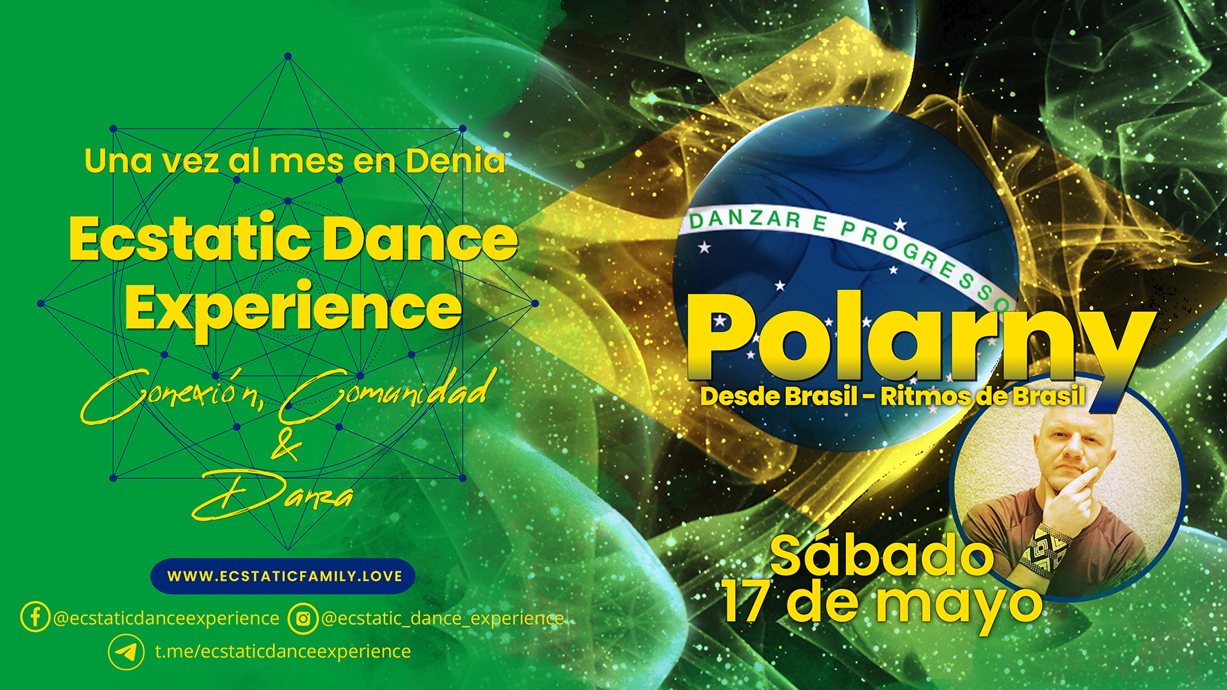 🌞Ecstatic Dance Experience Denia🌞Con dj invitado de Brasil "Polarny" 🇧🇷 🌴