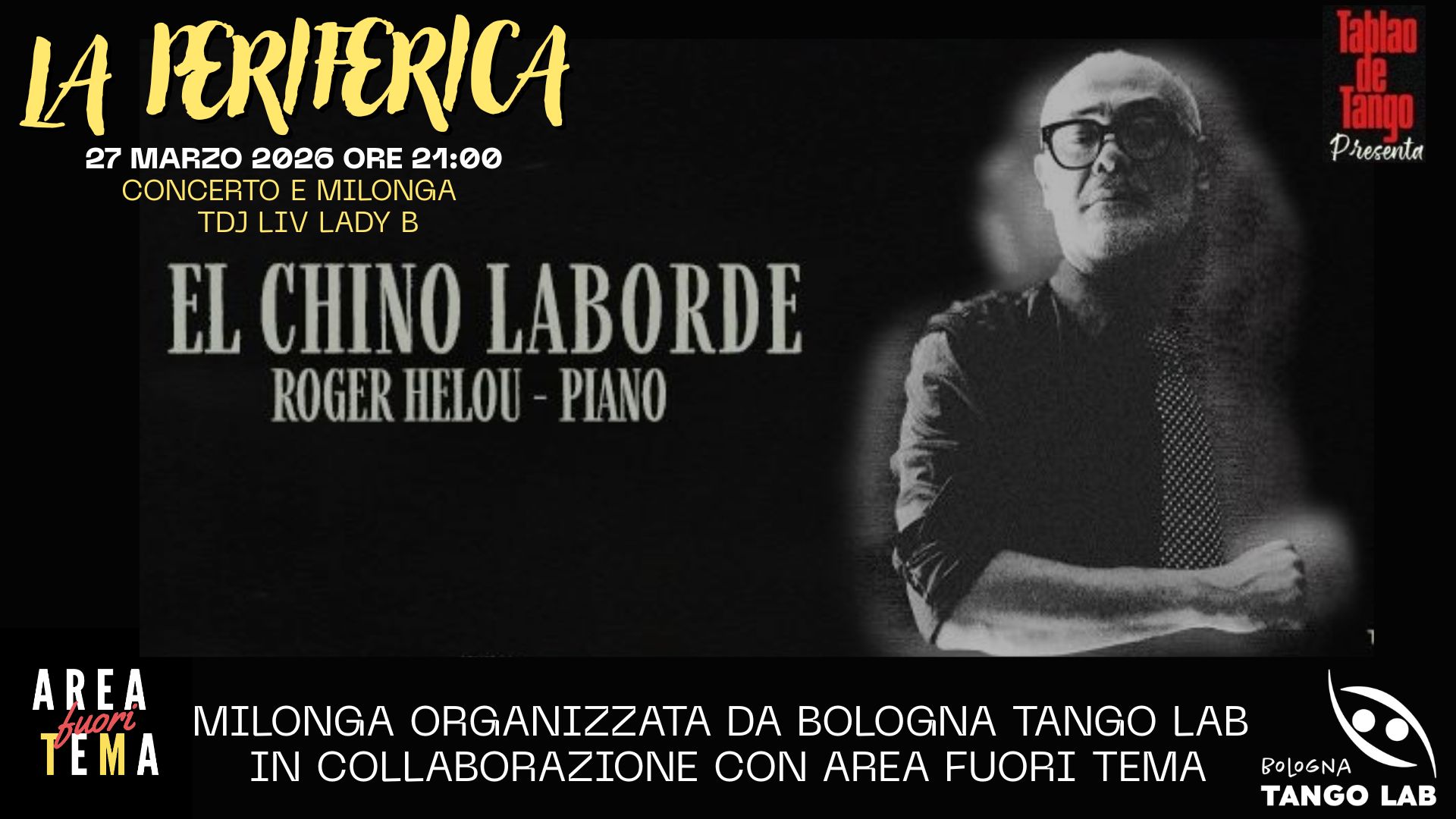 Milonga "La Periferica " presenta TABLAO DE TANGO