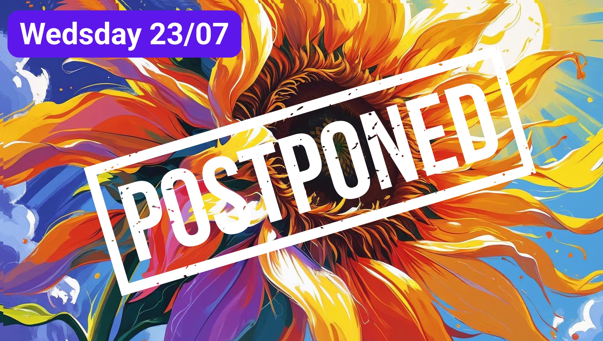 ☔️ POSTPONED ☔️ OPEN AIR ✺ DJ PURUSHA