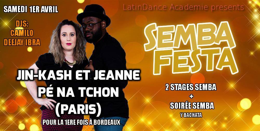 SEMBA Festa! Stages + soirée Semba avec Jin Kash