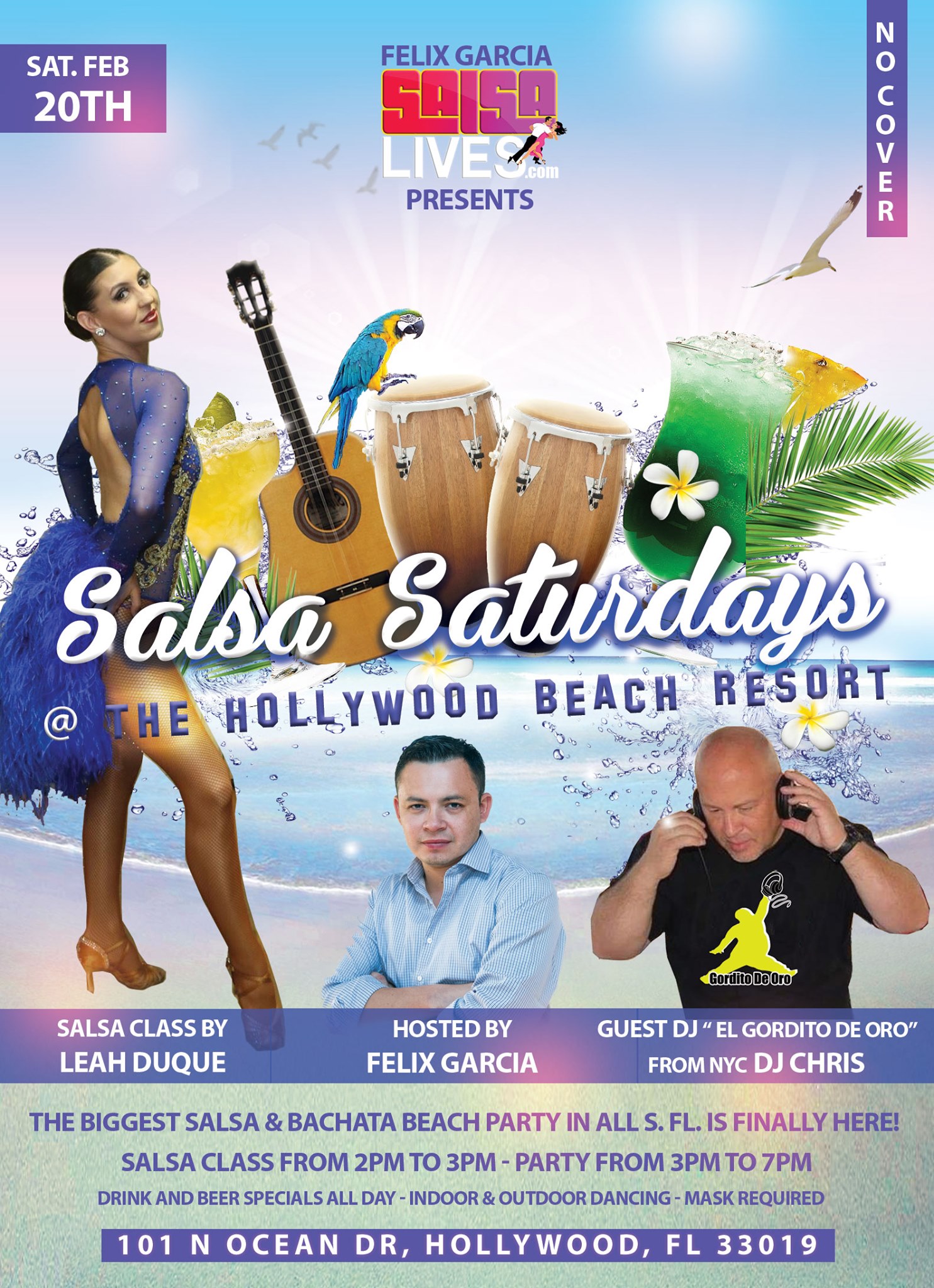 Salsa on the Beach Saturdays @ The Hollywood Beach Resort