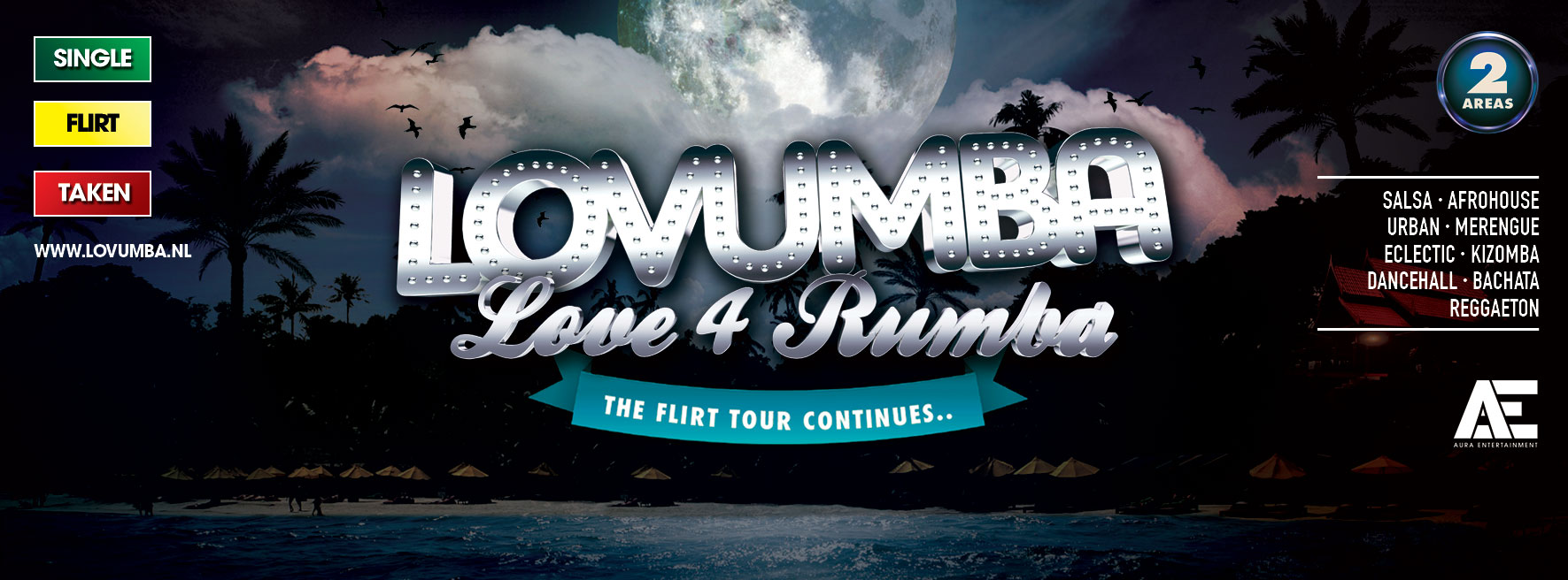 Lovumba 'The Flirt Tour Continues..' Curaçao 2 Areas Sunday March 27th