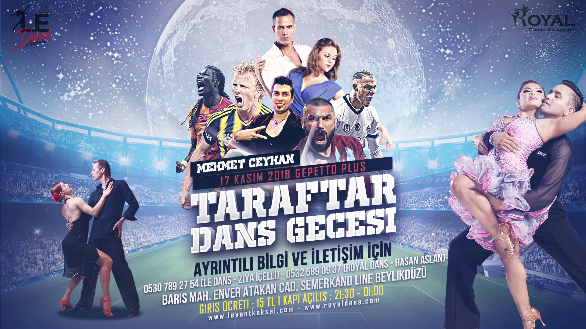 Le Dans & Royal Dans Taraftar Latin Dans Gecesi